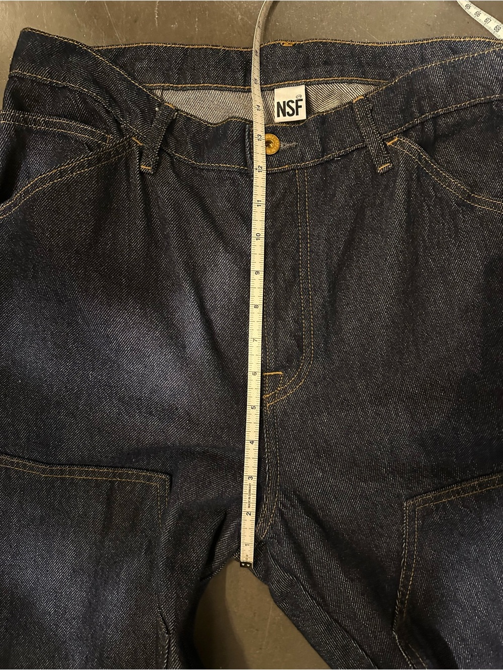 NWOT Women’s NSF Patchwork Utility Wide Leg Jeans - Size 29 - Indigo Rinse - Picture 12 of 15
